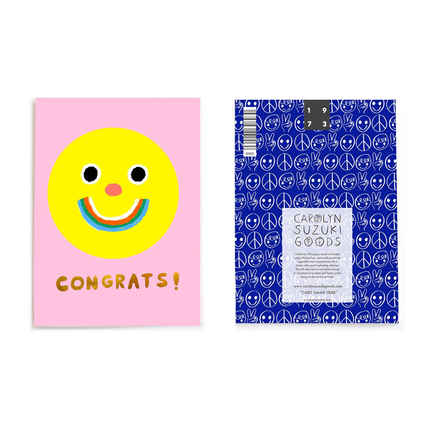 Happy Face Congrats Card