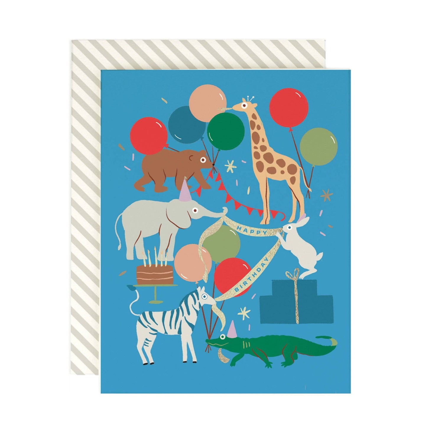 Animal Party Birthday Card