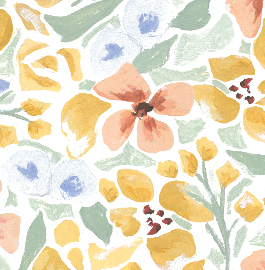 Yellow Floral Happy Anniversary Card