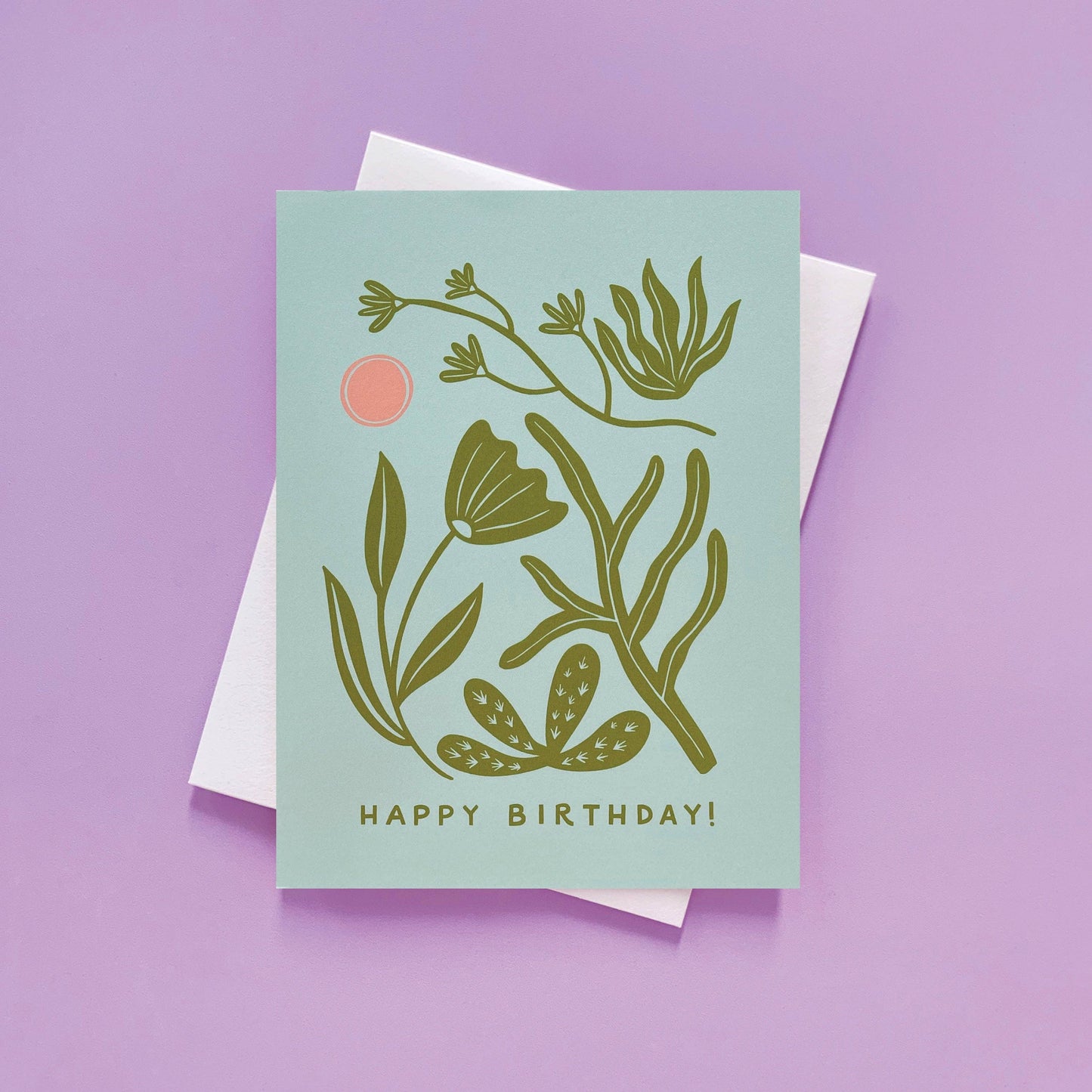 Abstract Desert - Birthday Card