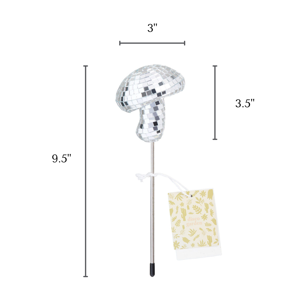 Mirror Disco Ball Decorative Plant Stakes | Disco Mushroom 2