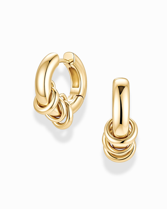 Grande Levi Huggies: Gold plate