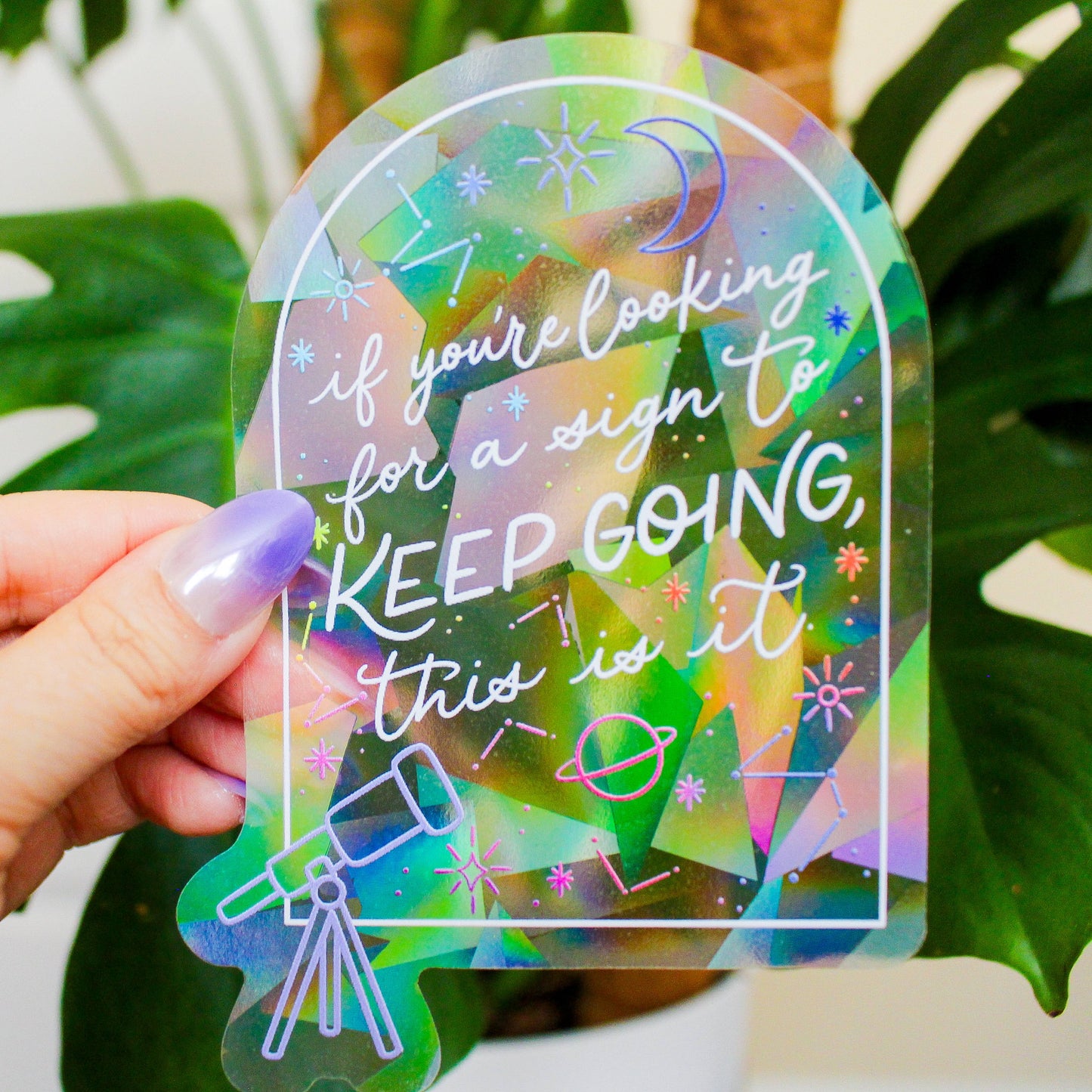 This Is Your Sign Rainbow-Making Suncatcher