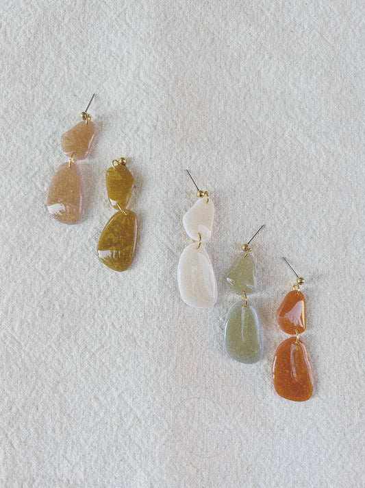 Lilleth Drop Earrings | Olive