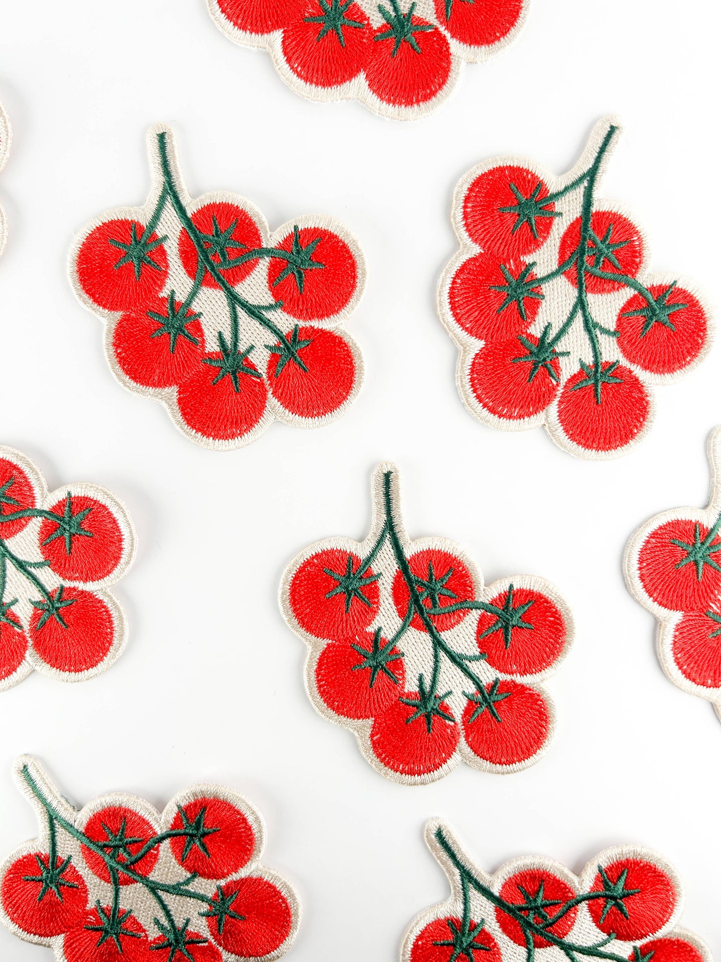 Tomato Vine Embroidered Patch Garden Lover Iron On Patch