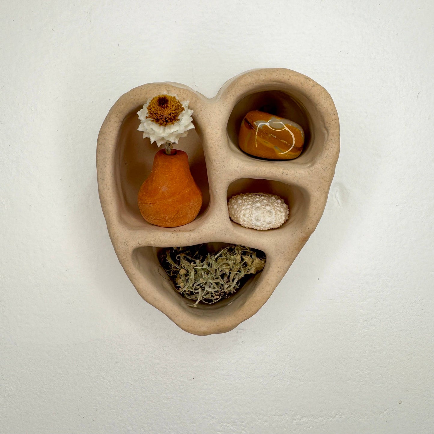 Mini Cement Heart of Inspiration | Sand