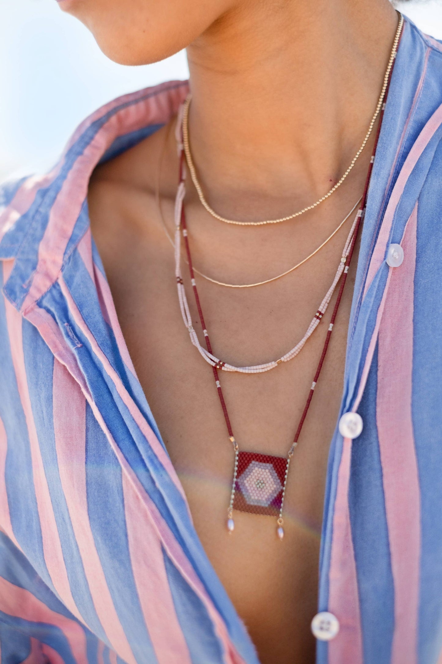 Summer Necklace | Bordeaux