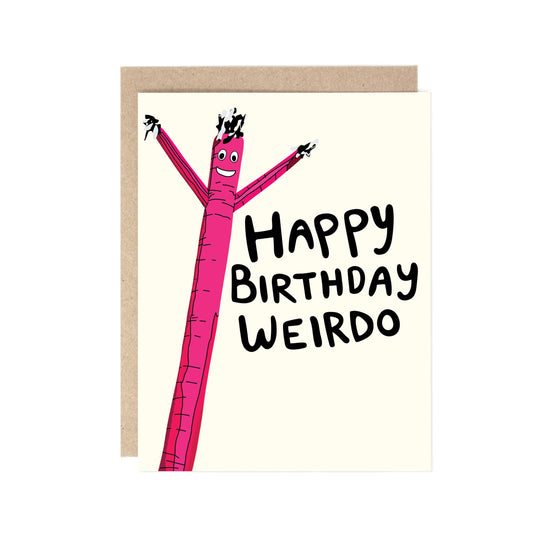 Air Dancer Weirdo Birthday Card