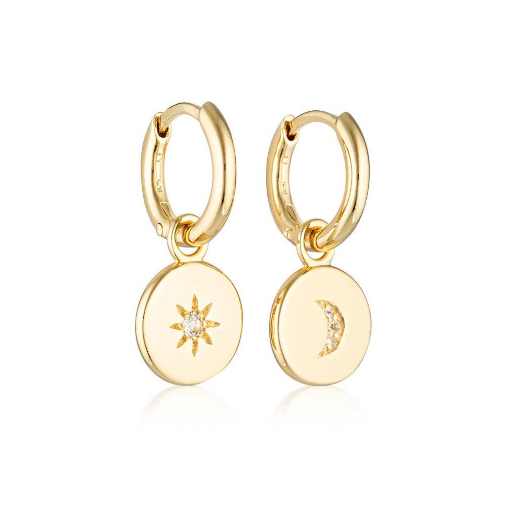 The Luminaries Hoop Earrings: Sterling Silver