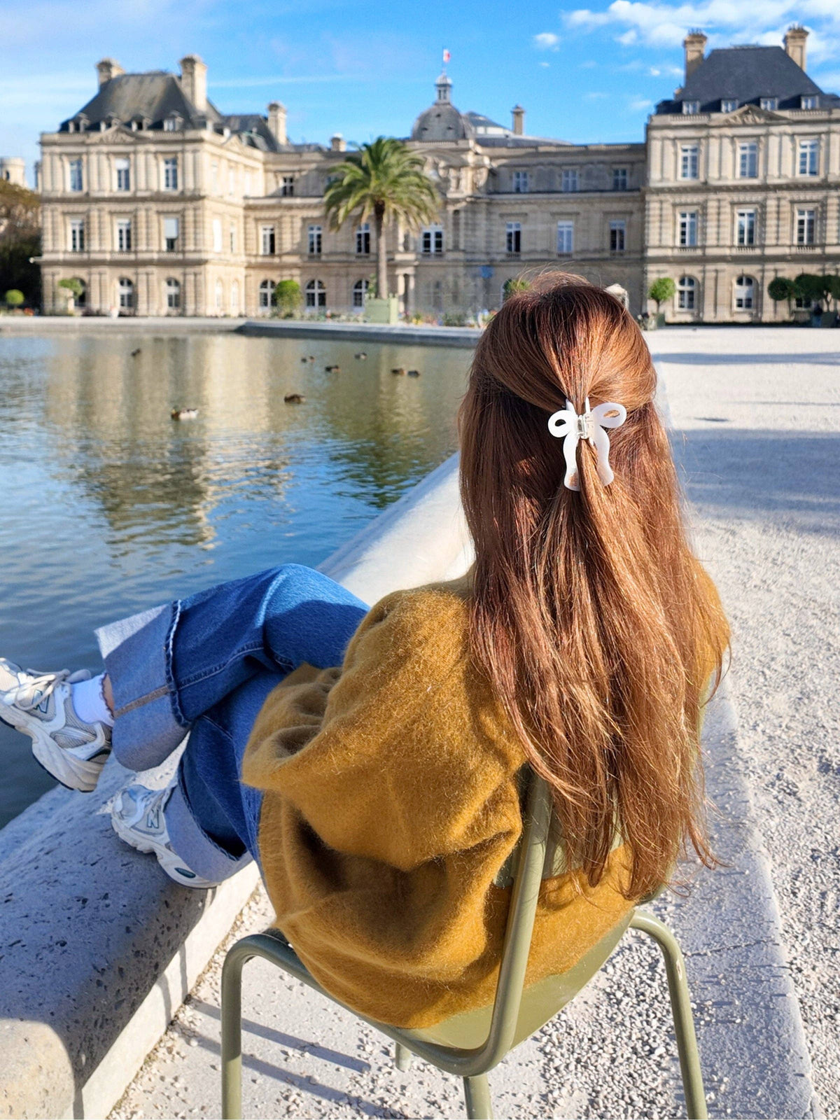 Hand-painted Coquette Bow Claw Hair Clip | Eco-Friendly: Leopard