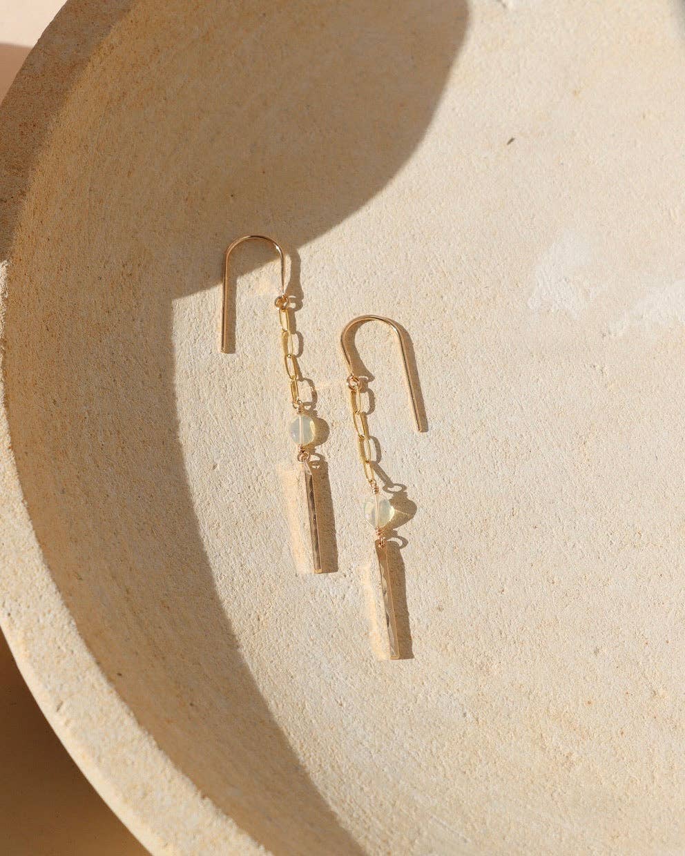 Opal Aura Earrings | Gemstone: 14k Gold Fill