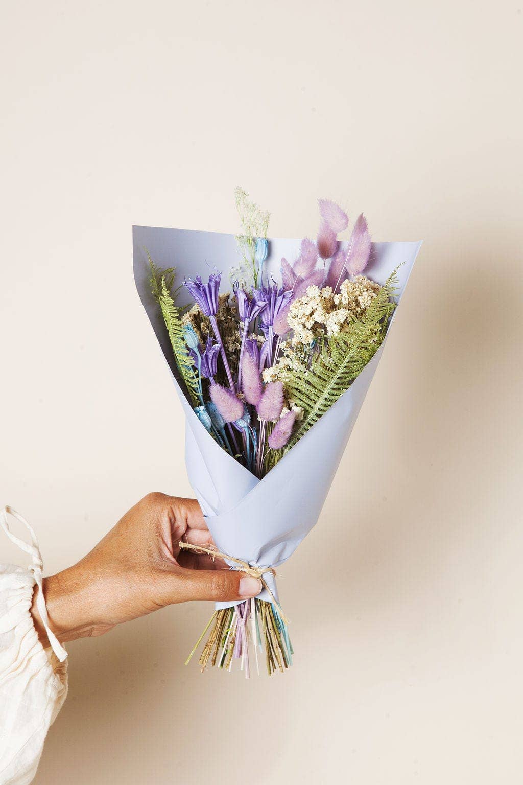 Purple Dried Flower Mini Bouquet