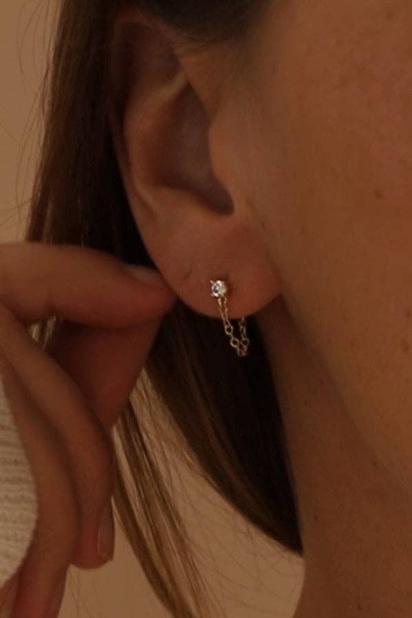 NOELLE CHAIN WRAP EARRINGS