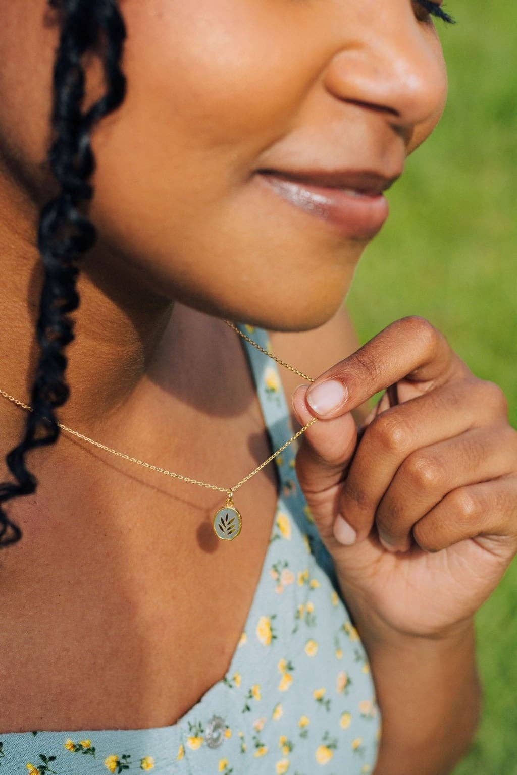 Gemstone Symbol 16 "Necklace | Black Sunstone Planet