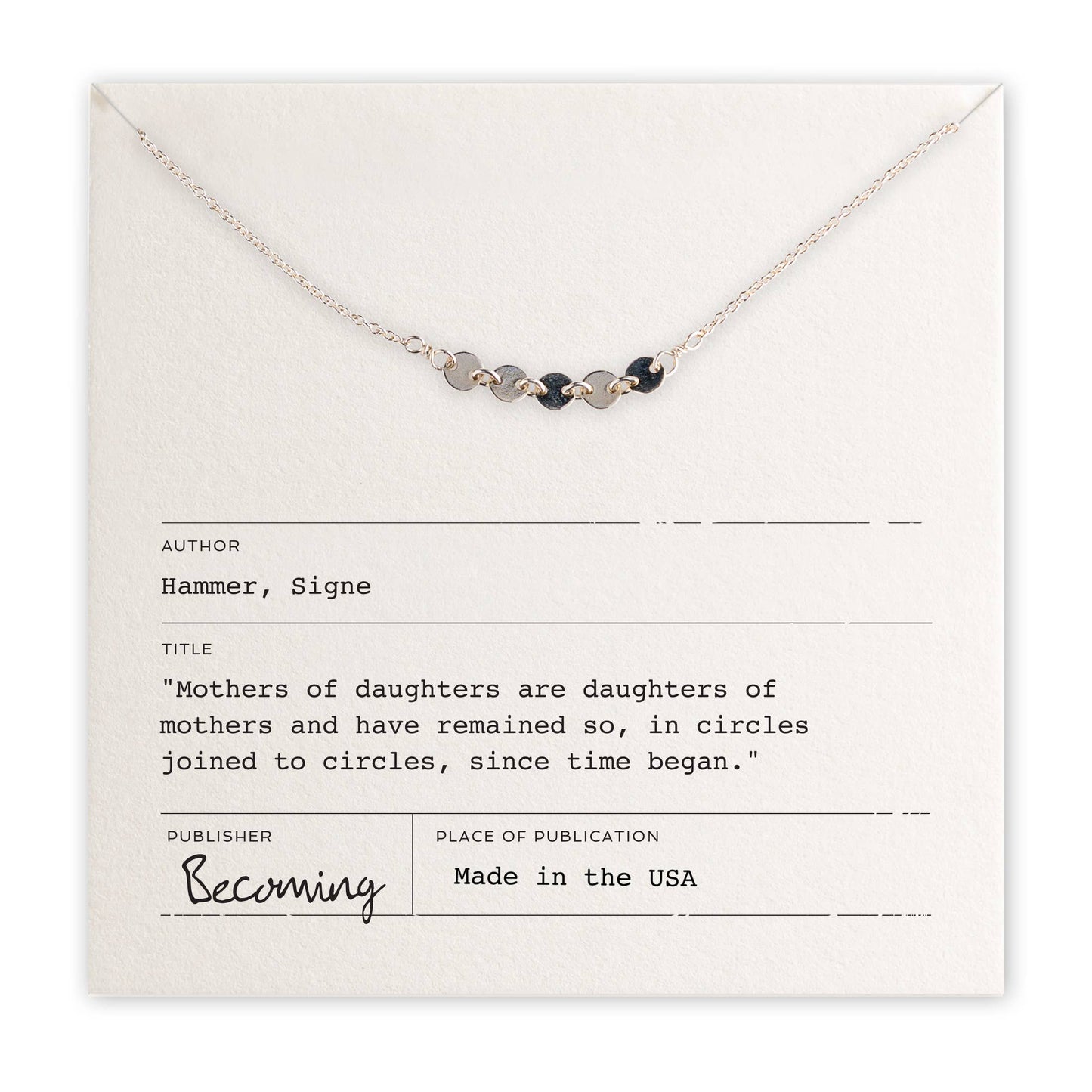 Mothers & Daughters Necklace | Gold Fill