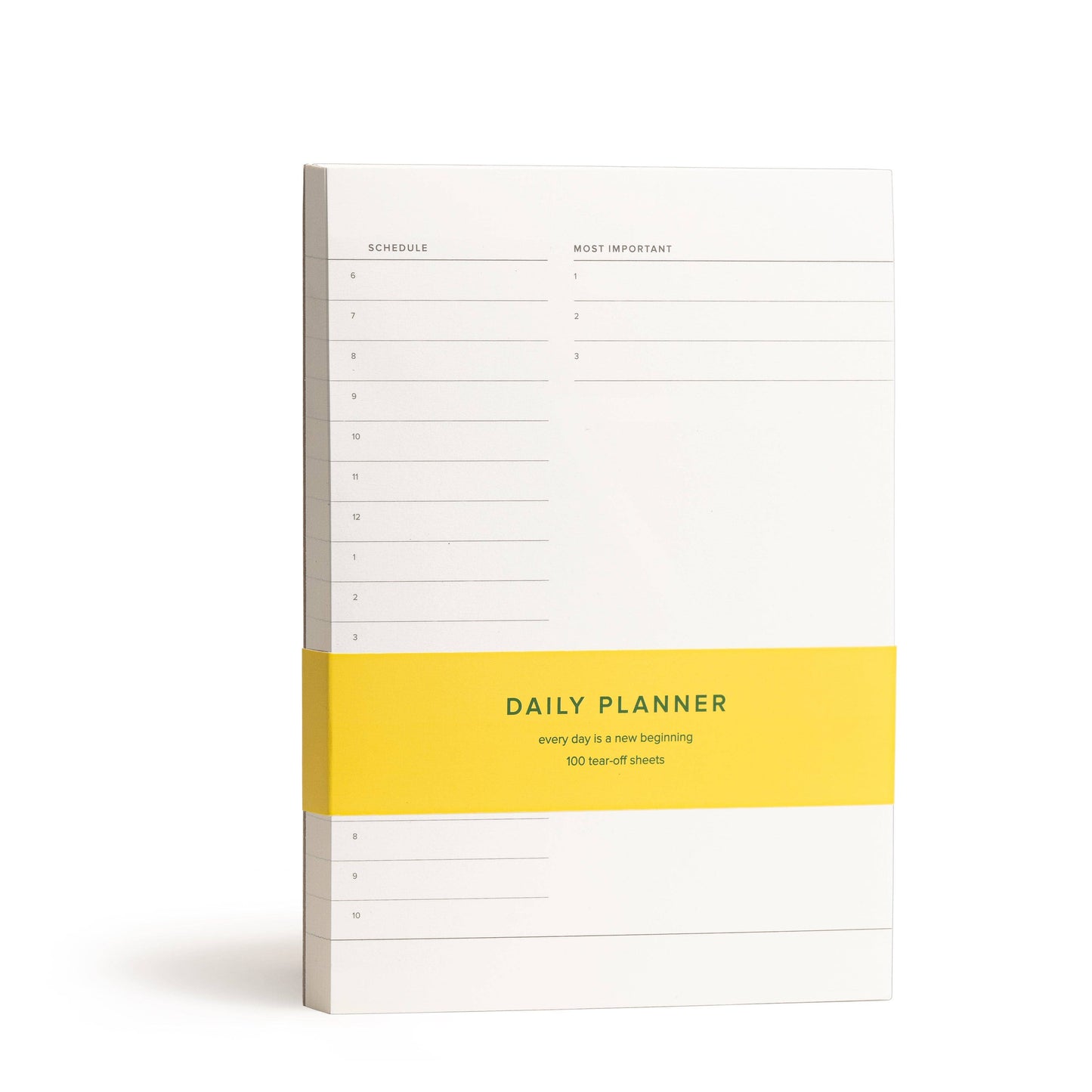 Daily Planner Pad: Gold