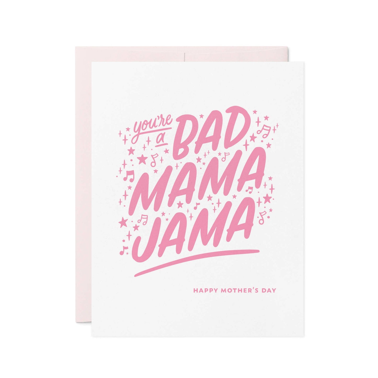 Bad Mama Jama | Fun Letterpress Mother’s Day Card