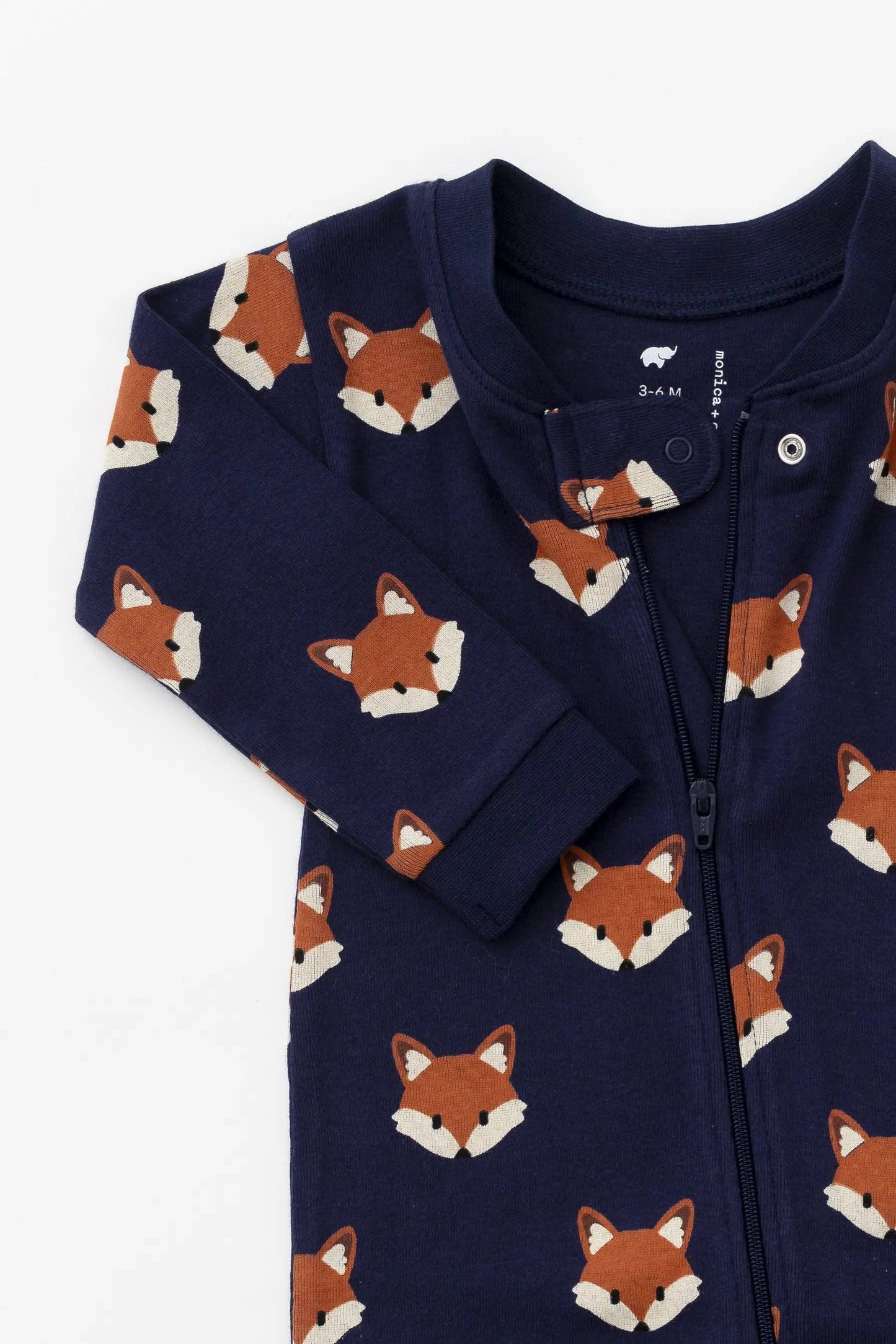 One-Piece Baby Pajamas_Fox Friends: Unisex / Fox Friends / 0-3m