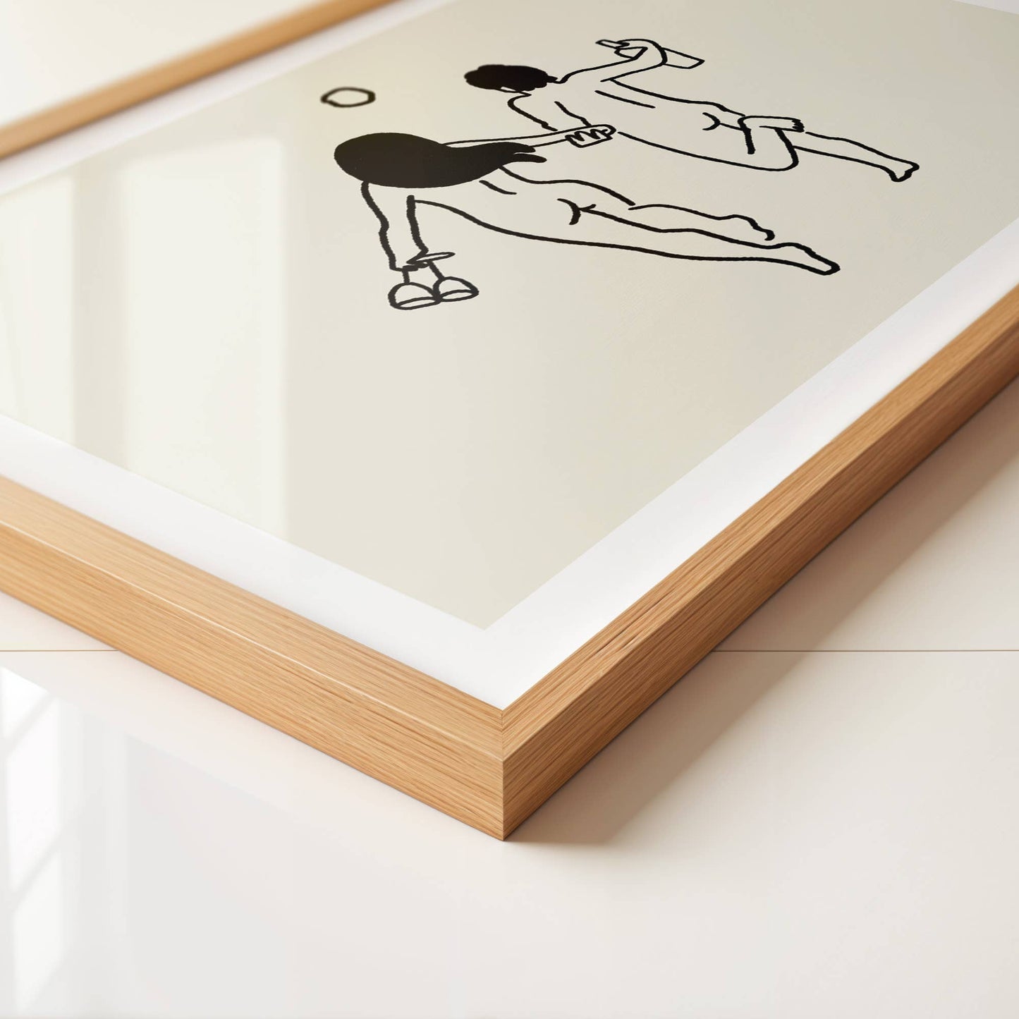 Wine Lovers Minimal Art Print: Medium