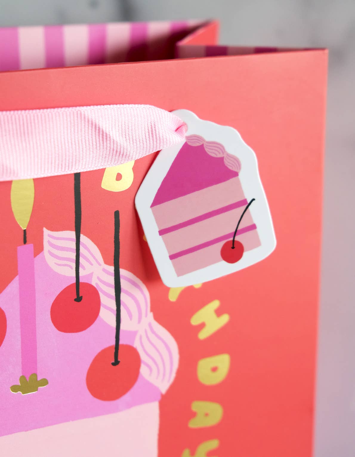 Gift Bag | Cherry Birthday Cake