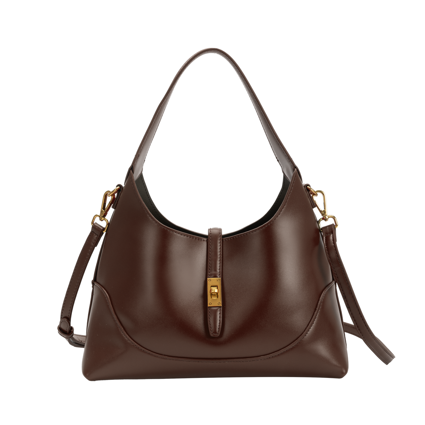 Caroline Espresso Recycled Vegan Shoulder Bag