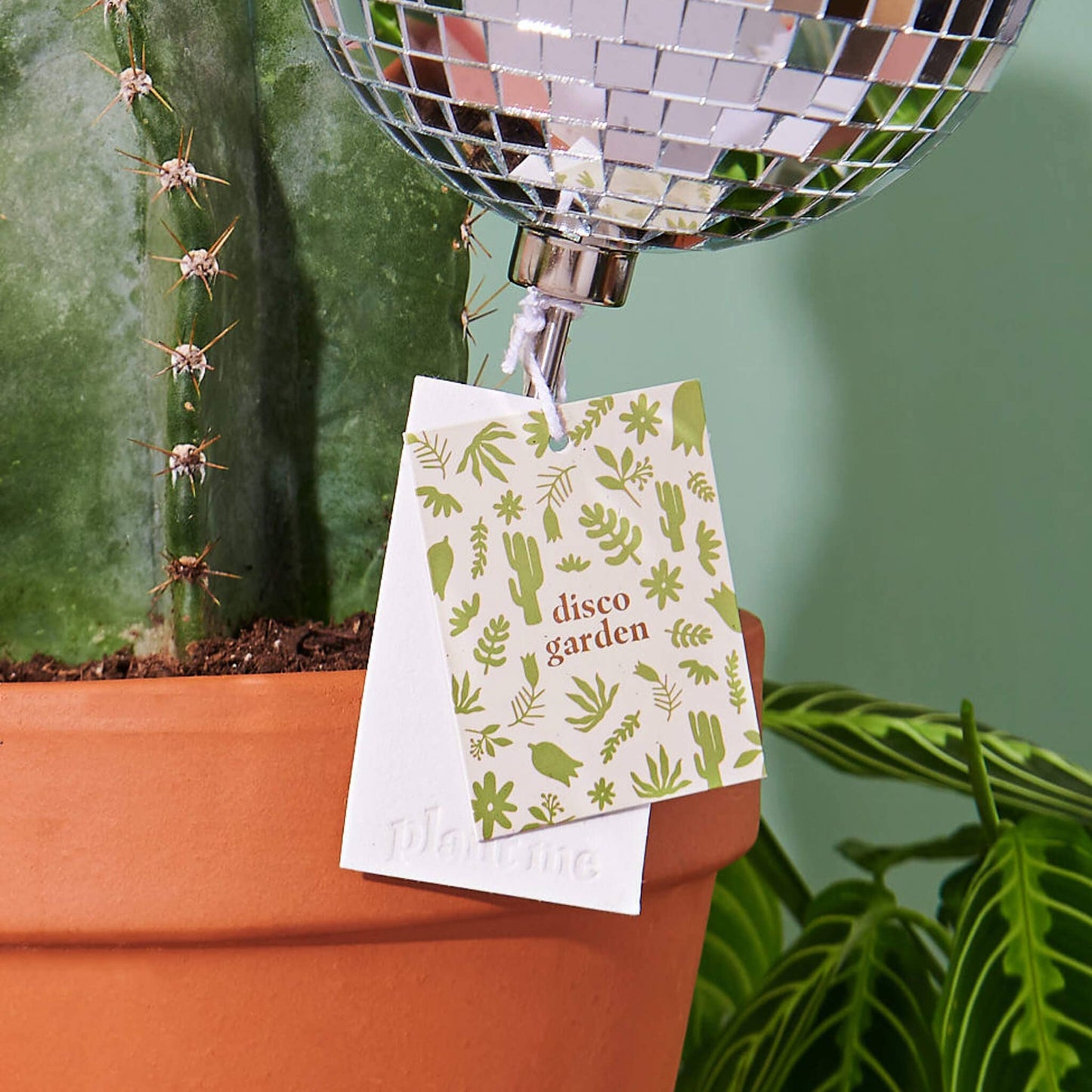Mirror Disco Ball Decorative Plant Stakes | Disco Queen