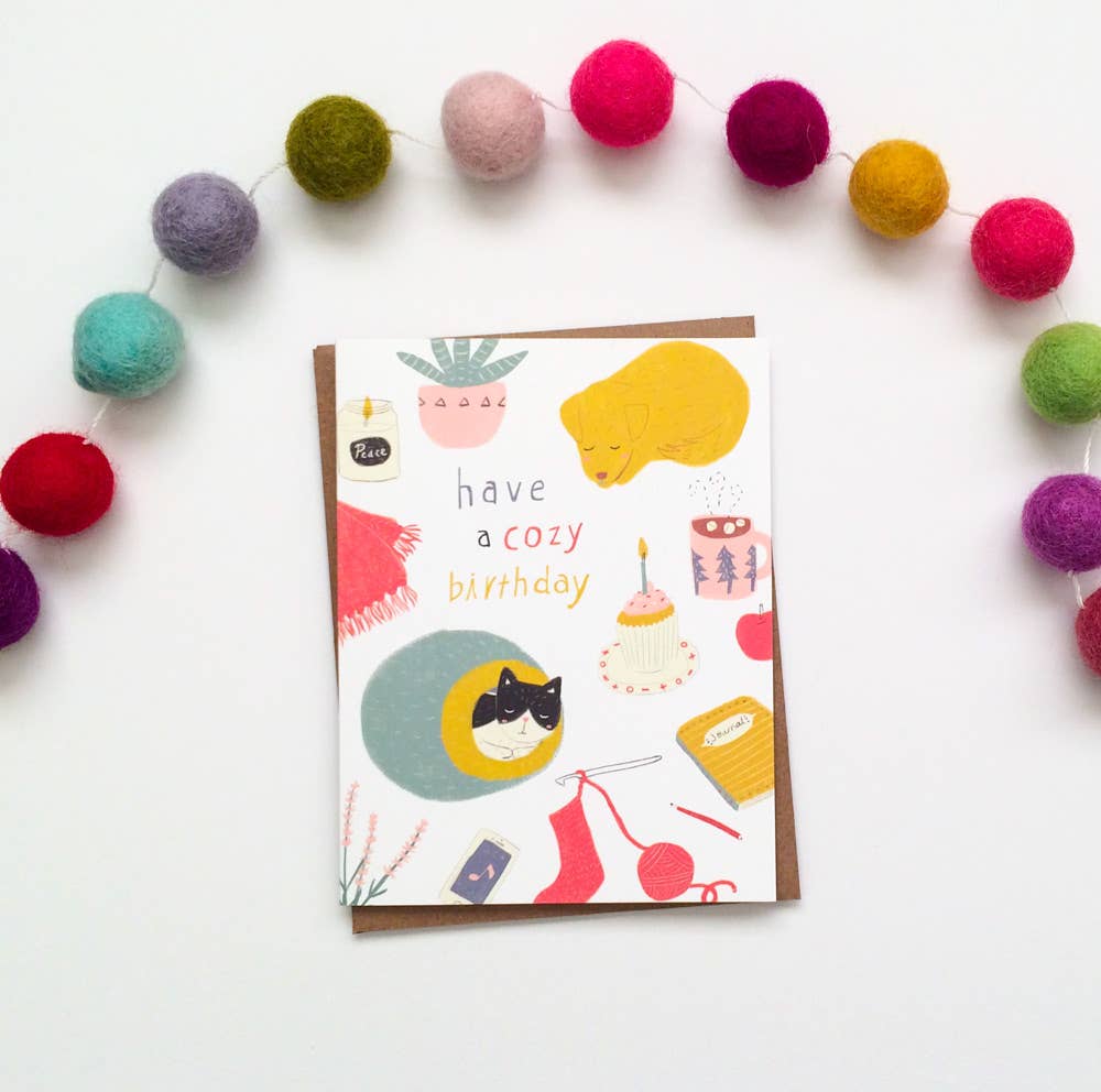 Have a Cozy Birthday Greeting Card