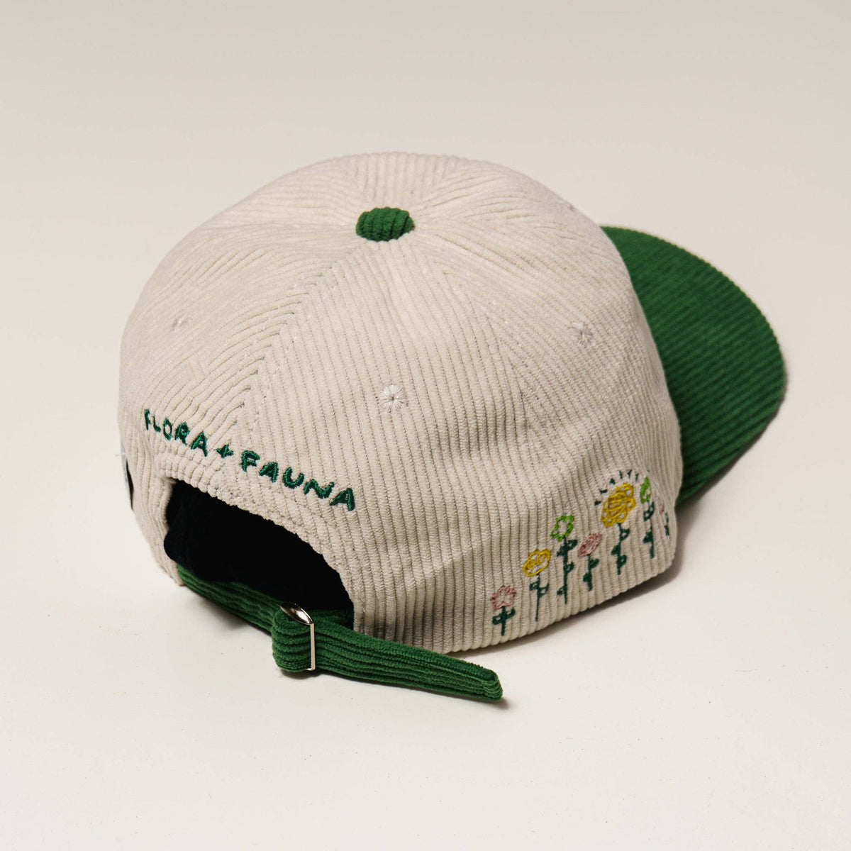 FAUNA: Corduroy baseball cap: Green