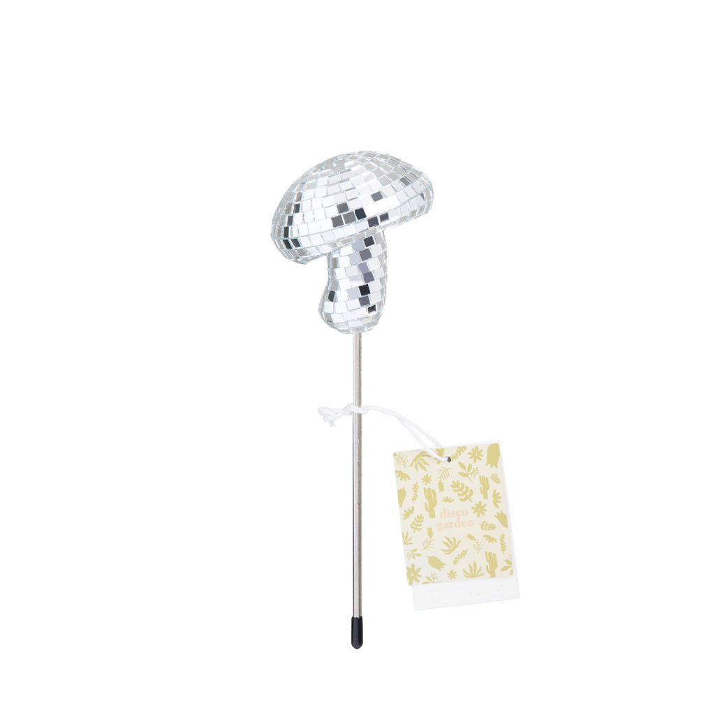 Mirror Disco Ball Decorative Plant Stakes | Disco Mushroom 2