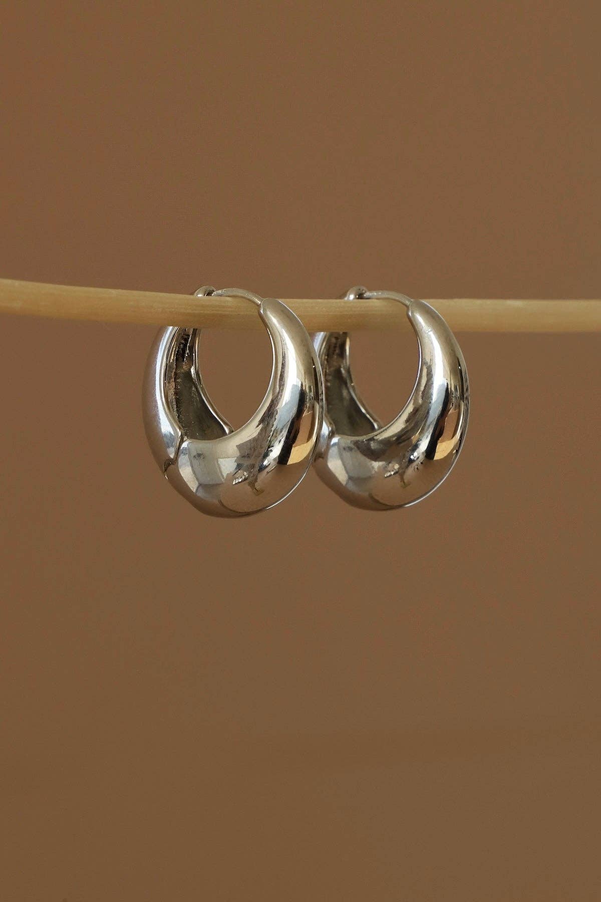 SILVER AMALFI CHUNKY HOOPS | SILVER