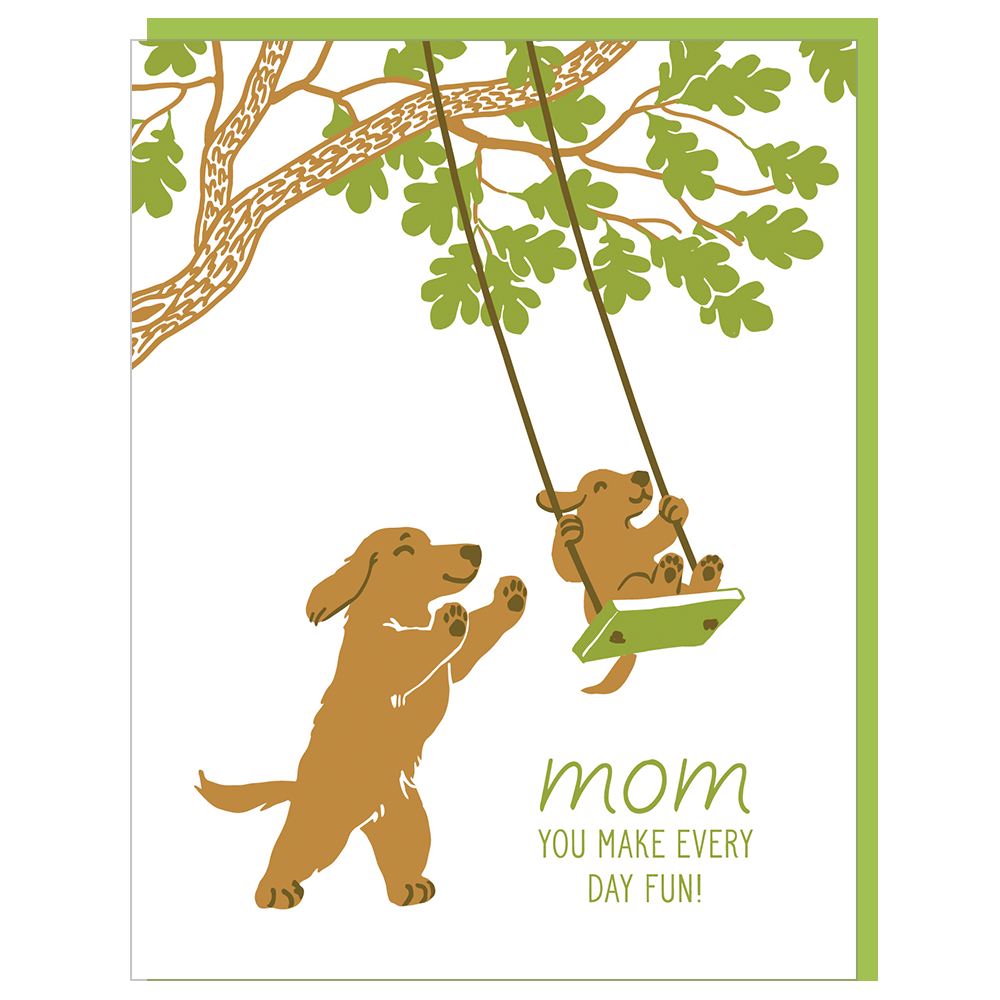 Tree Swing Mother's Day Card