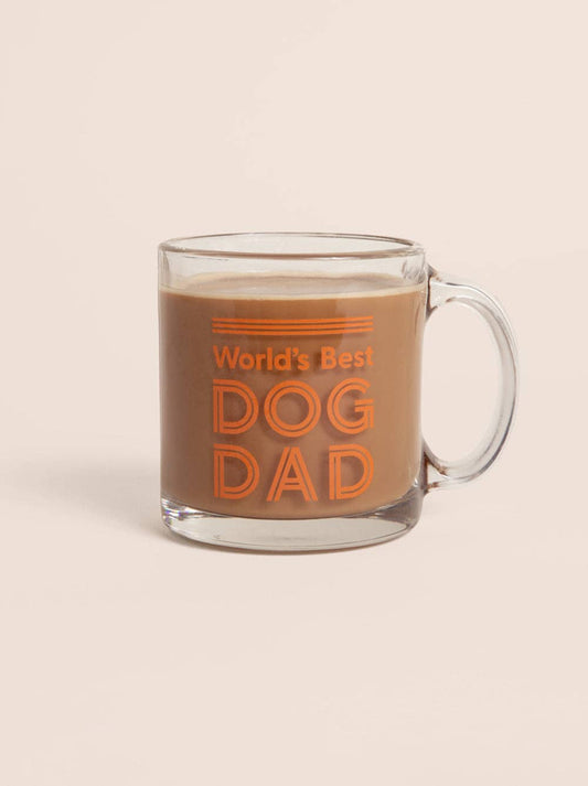 World's Best Dog Dad Glass Mug