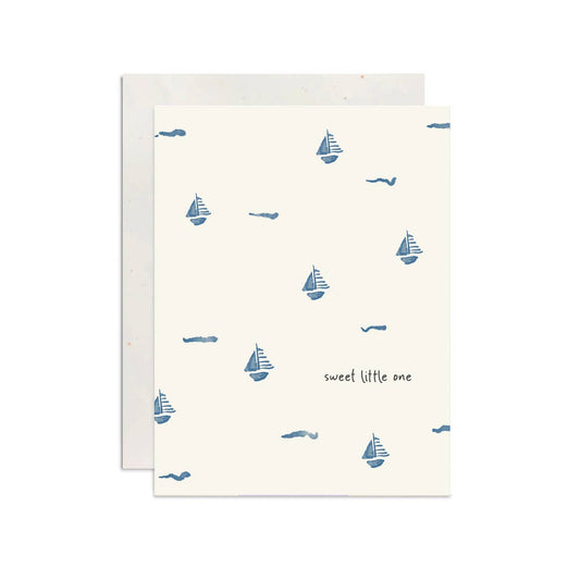 Boats New Baby Card