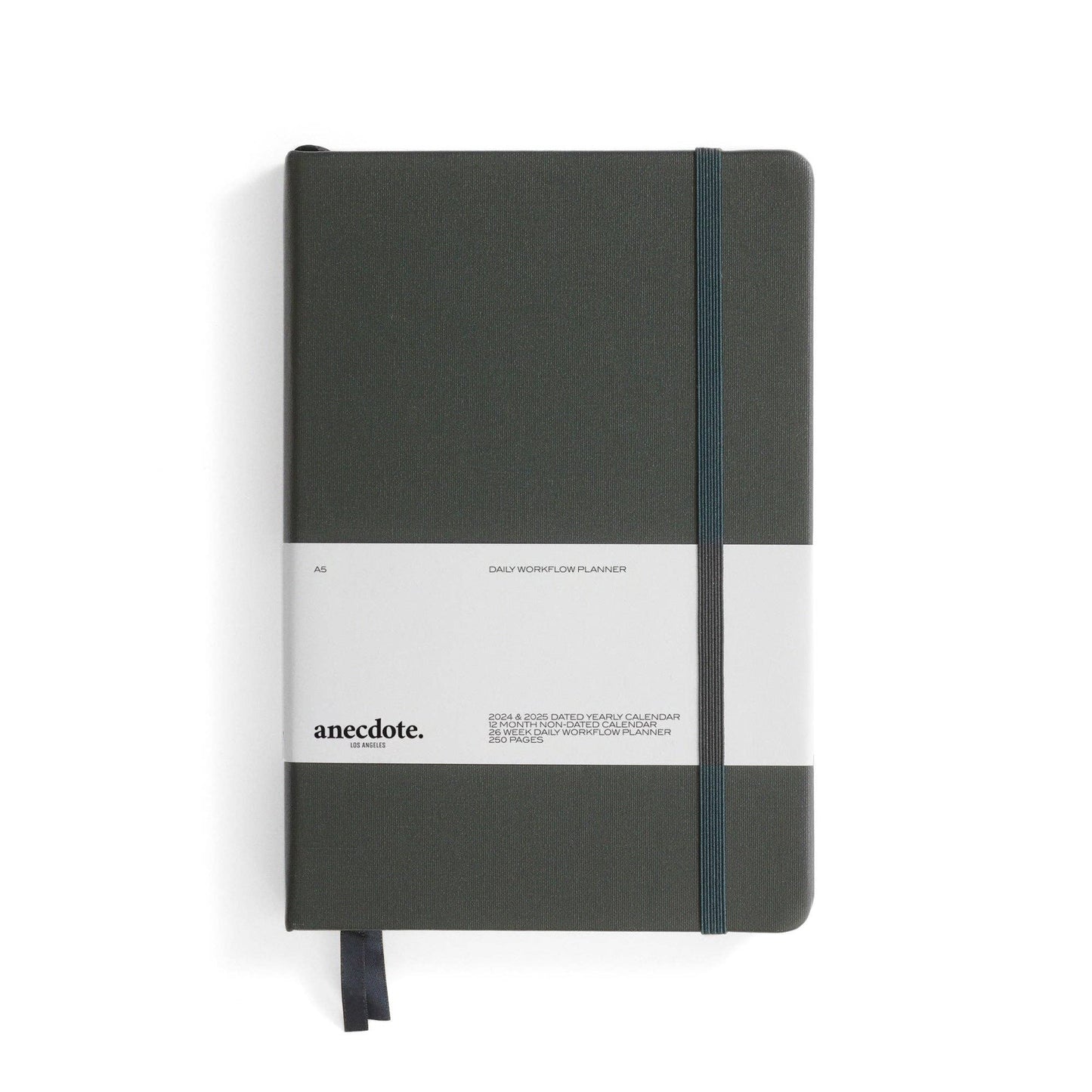 The Daily Planner - Hardcover with Library Buckram Cover: Evergreen