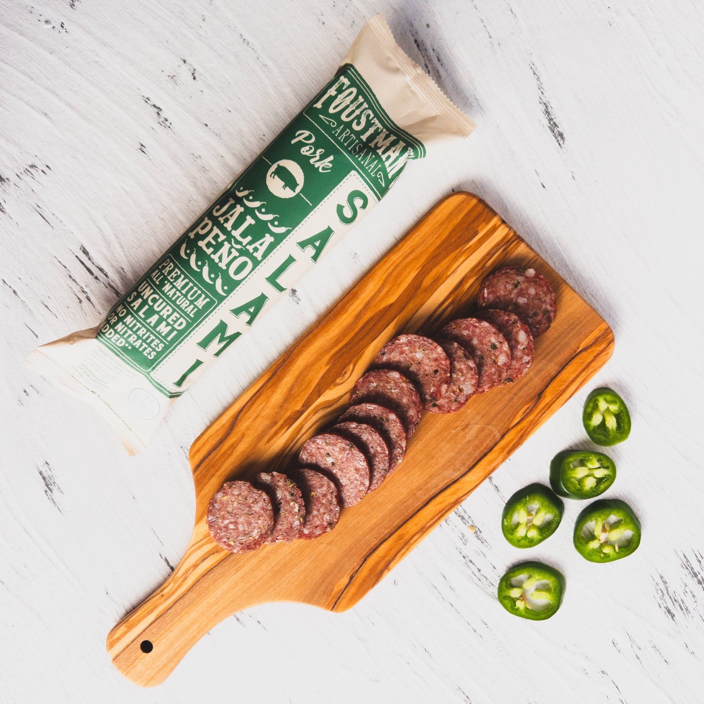 Foustman's Uncured Salami | Pork Jalapeno