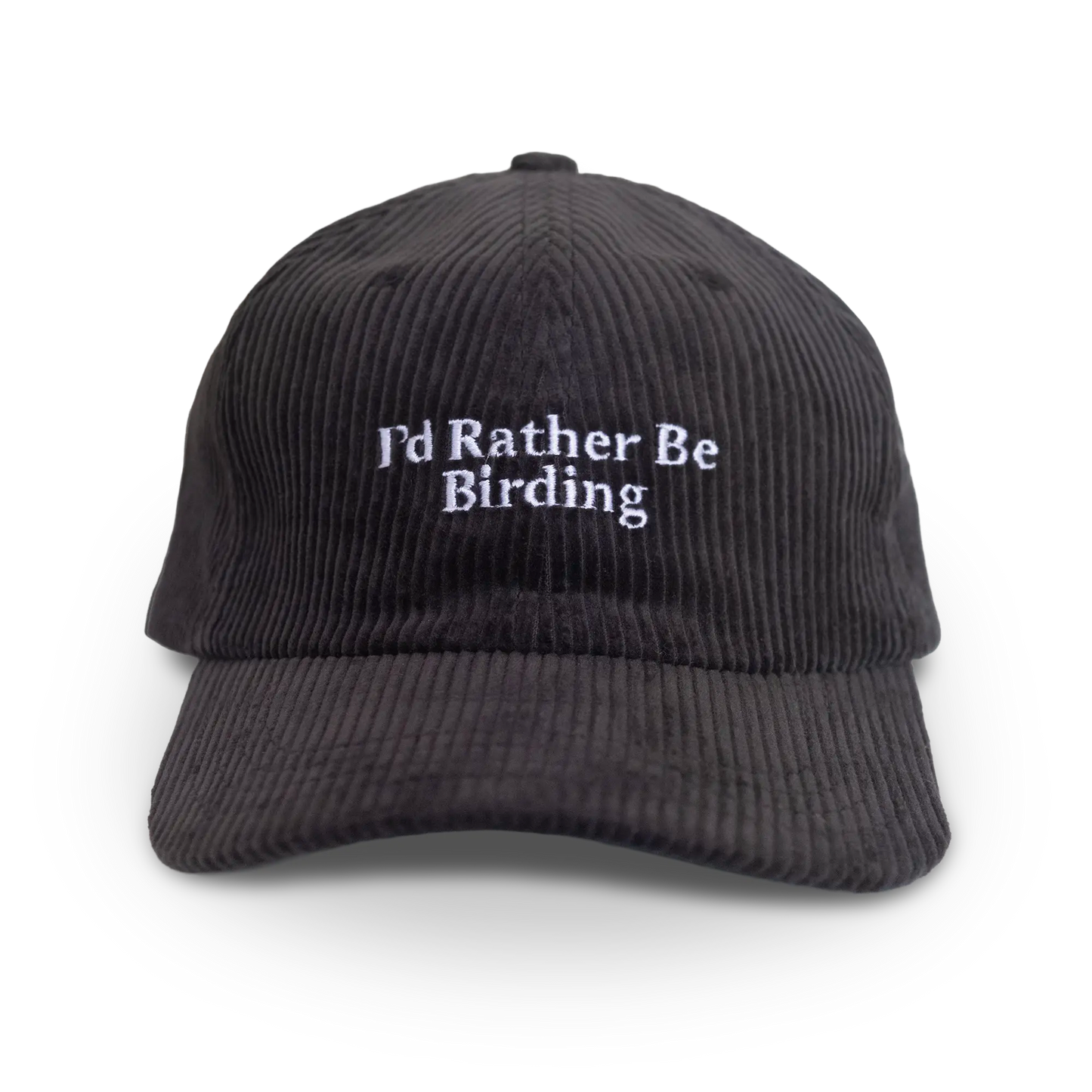 I'd Rather Be Birding Corduroy Hat: Pink
