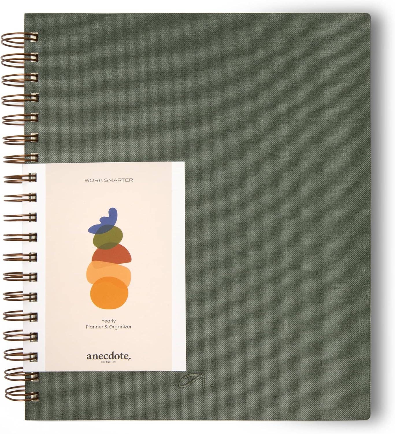 The Yearly Planner -Undated 52 week planner - Spiral Bound : Evergreen
