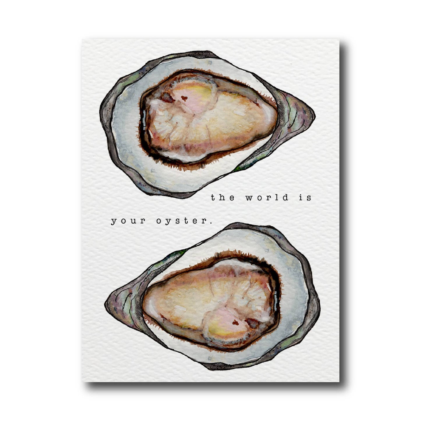 World Is Your Oyster Congrats Card