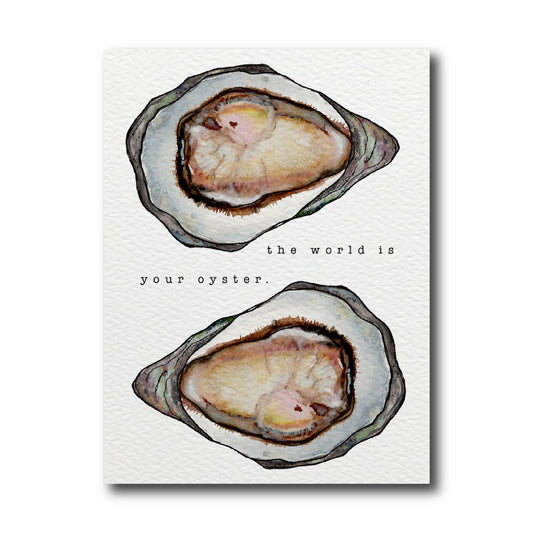World Is Your Oyster Congrats Card
