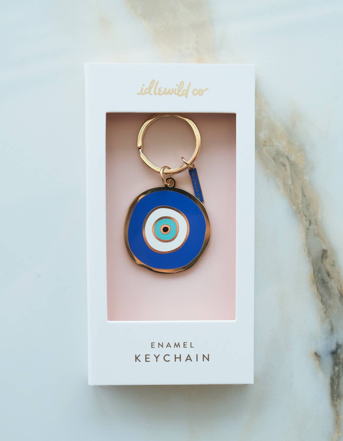 Evil Eye Enamel Keychain: Unboxed