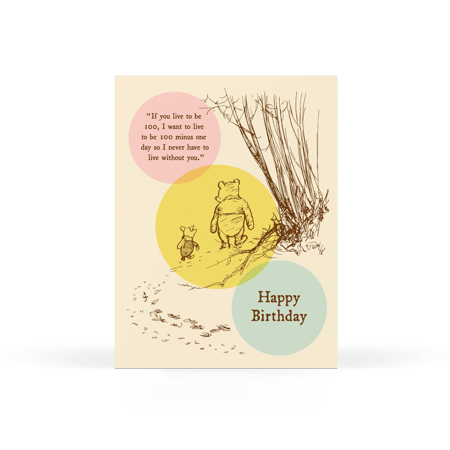 Pooh 100 Birthday Card