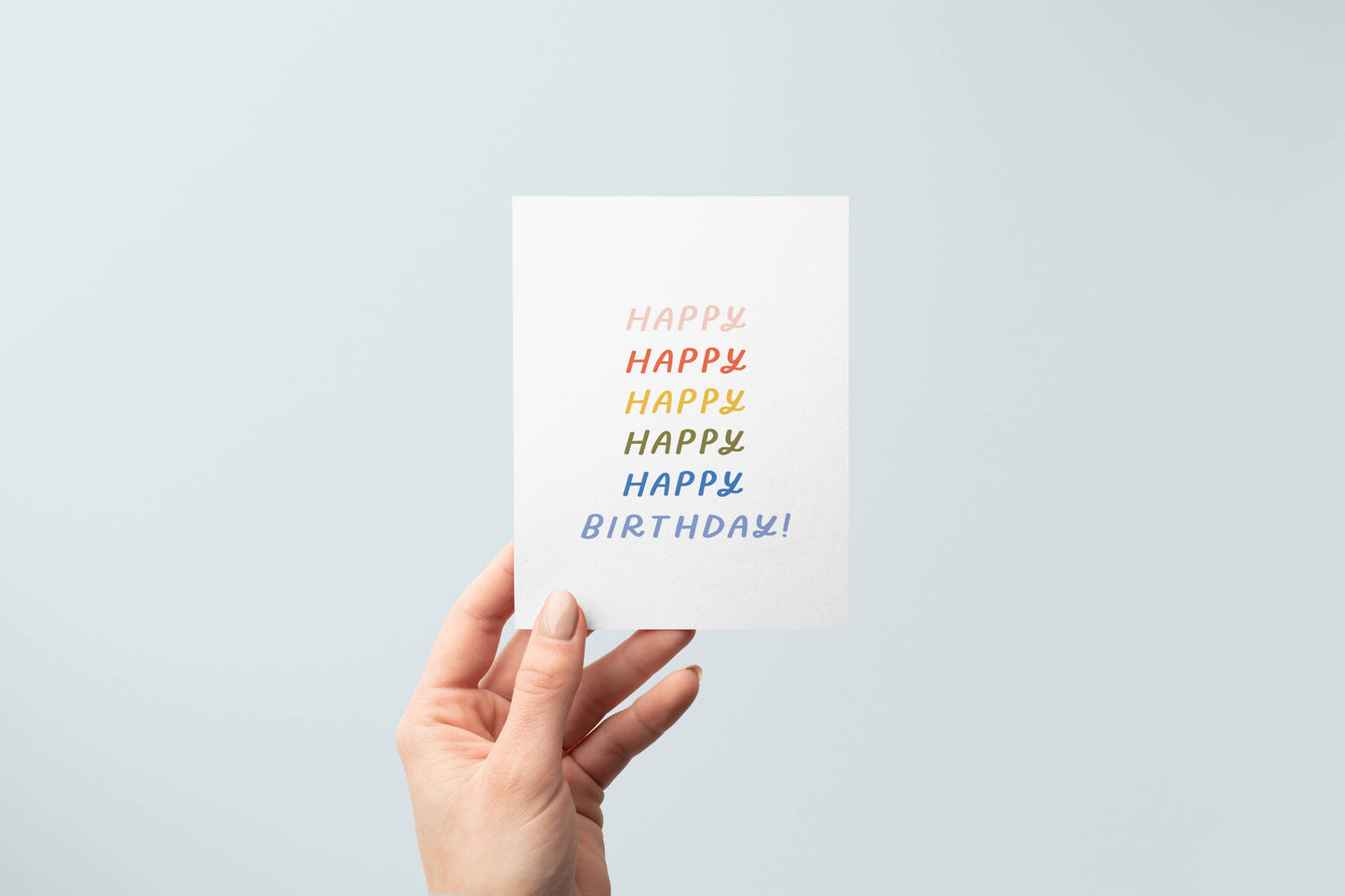 Birthday Rainbow Card