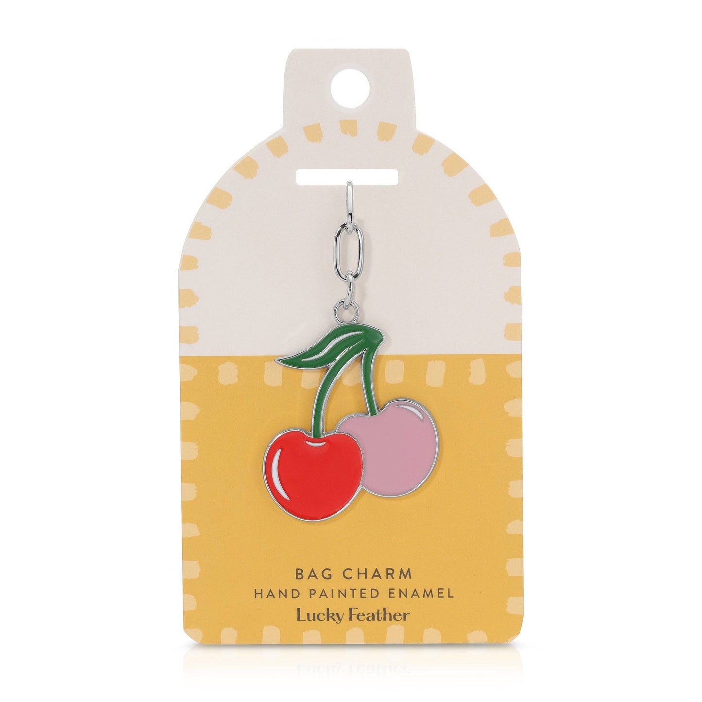 Enamel Bag Charm - Cherries