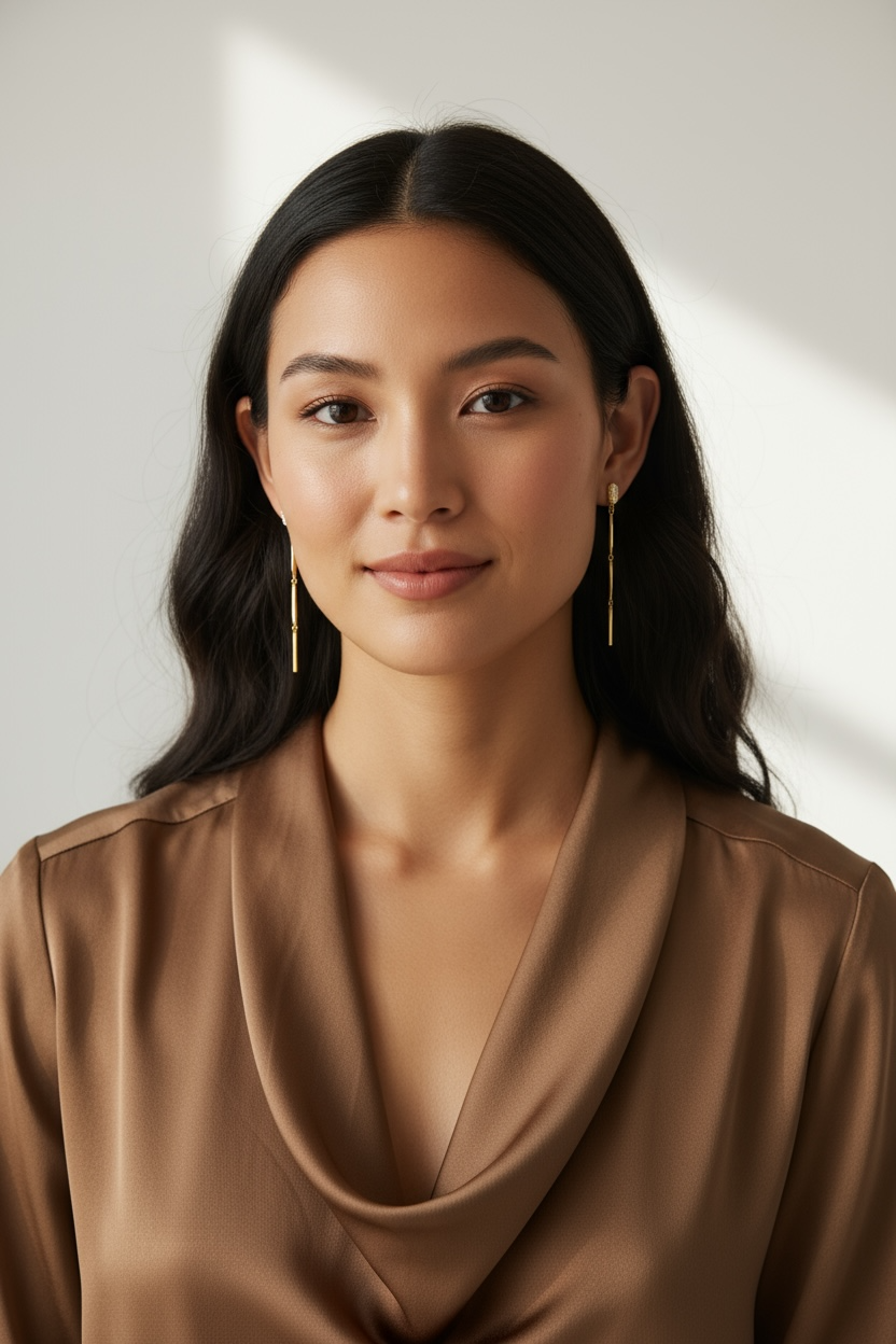 18k Gold Filled Straw Drop Earrings