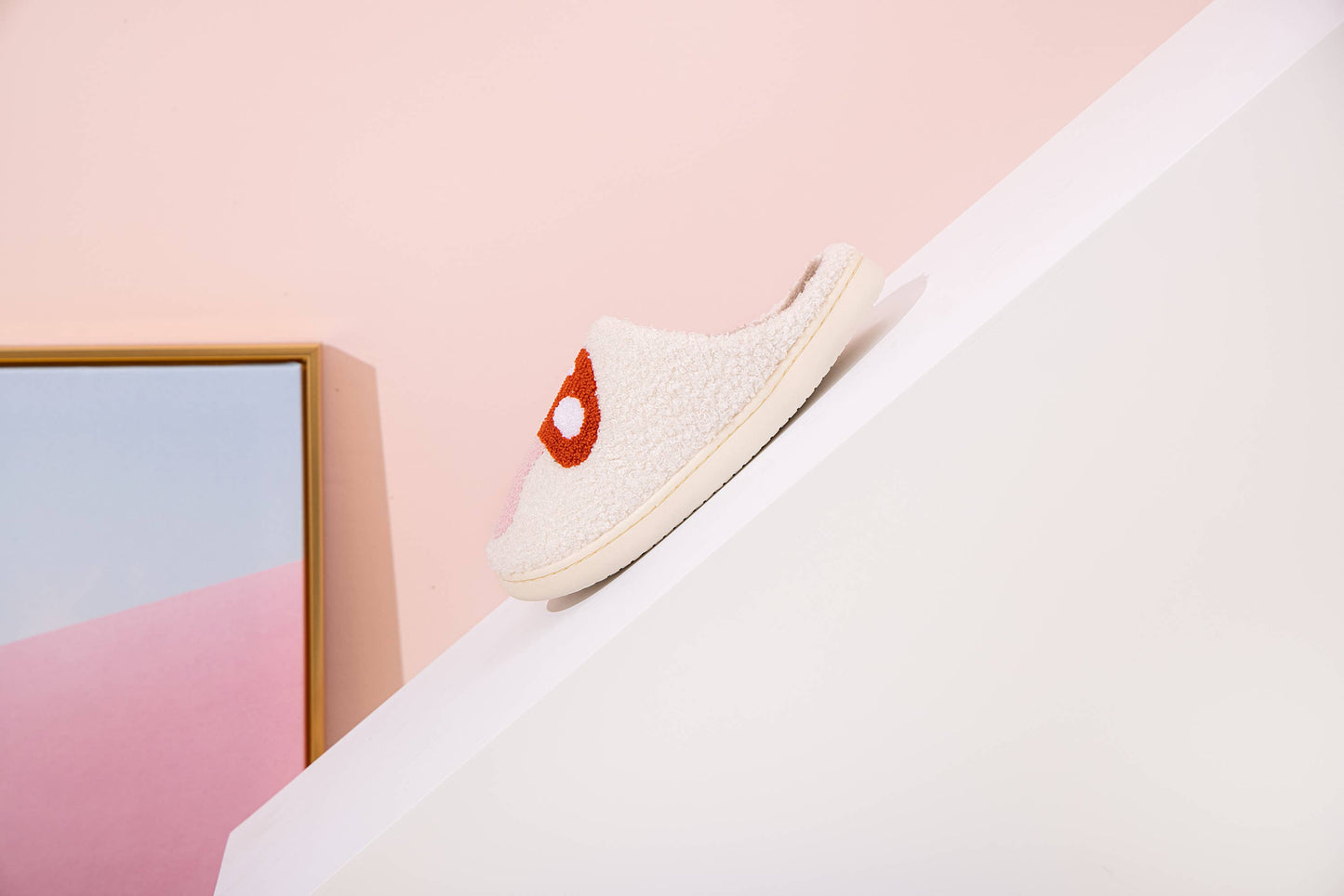 Mushroom Illustrated House Slippers | X-Large