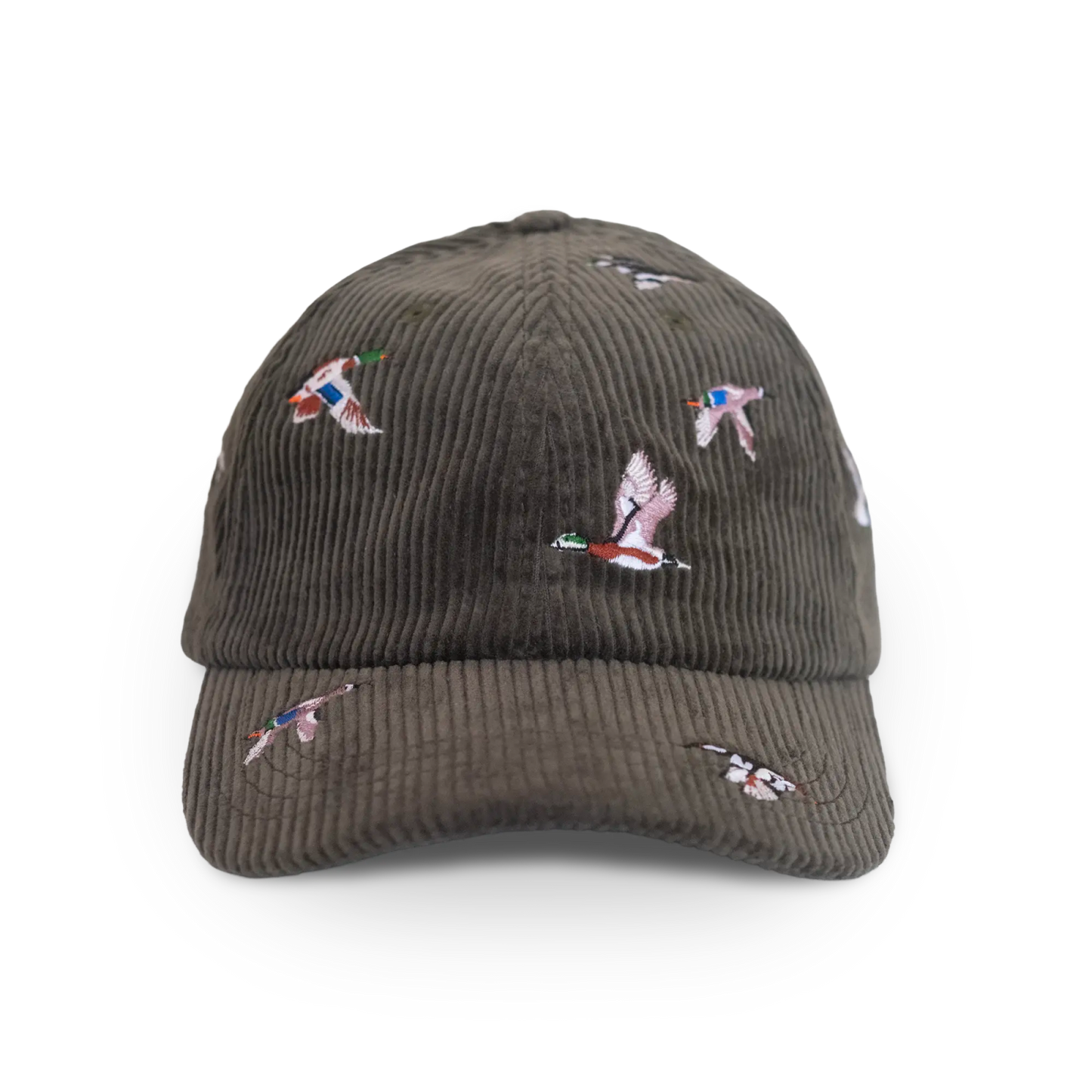 Ducks Corduroy Hat: Olive