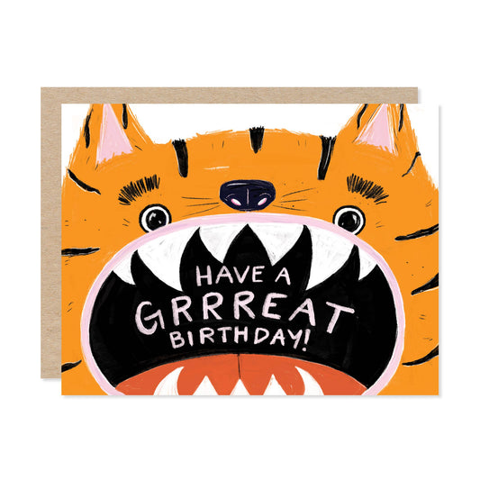 Tiger Birthday Card