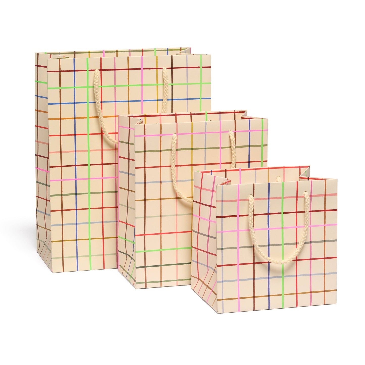 Color Grid gift bags: Large