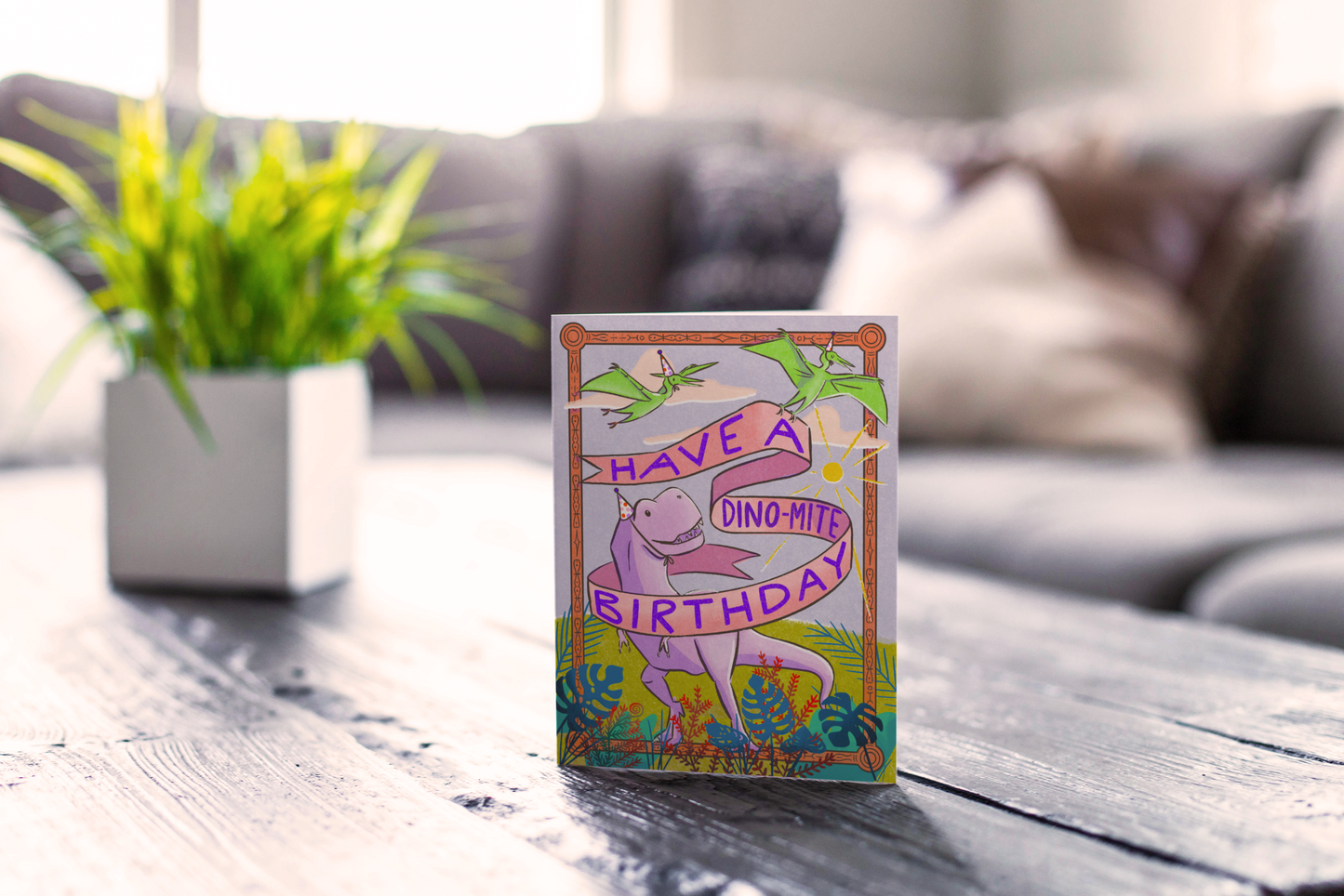 Have A Dino-Mite Birthday Greeting Card