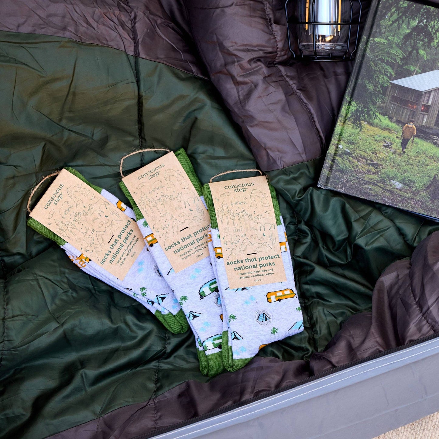 Socks that Protect National Parks (Green Campers): Medium